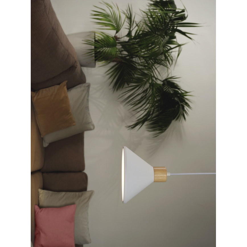 Ledvance - Hanglamp aan een koord DECOR PLASTER 1xE27/25W/230V diameter 22 cm gips wit