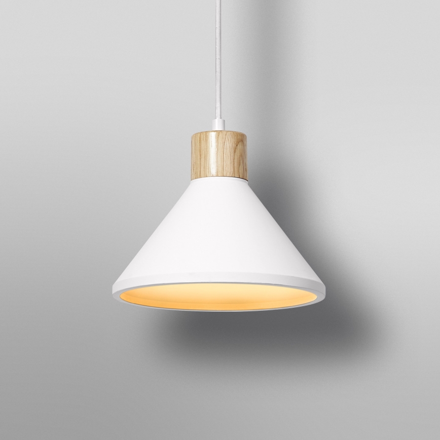 Ledvance - Hanglamp aan een koord DECOR PLASTER 1xE27/25W/230V diameter 22 cm gips wit