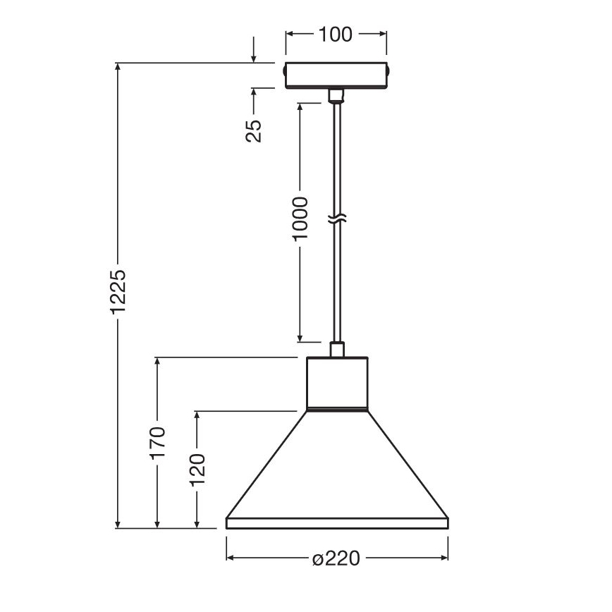 Ledvance - Hanglamp aan een koord DECOR PLASTER 1xE27/25W/230V diameter 22 cm gips wit