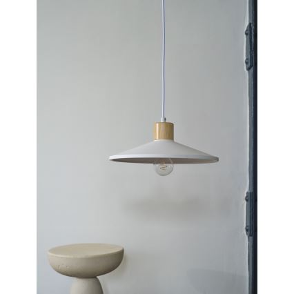 Ledvance - Hanglamp aan een koord DECOR PLASTER 1xE27/25W/230V diameter 32 cm gips wit