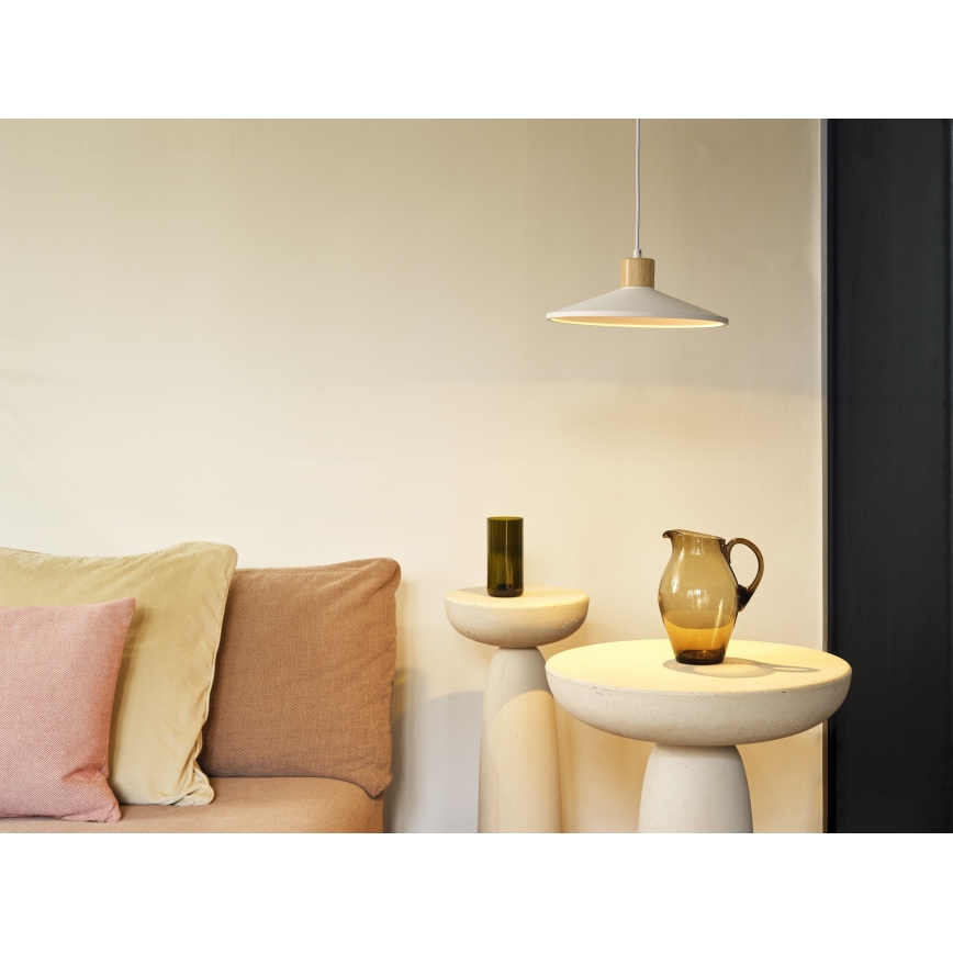Ledvance - Hanglamp aan een koord DECOR PLASTER 1xE27/25W/230V diameter 32 cm gips wit