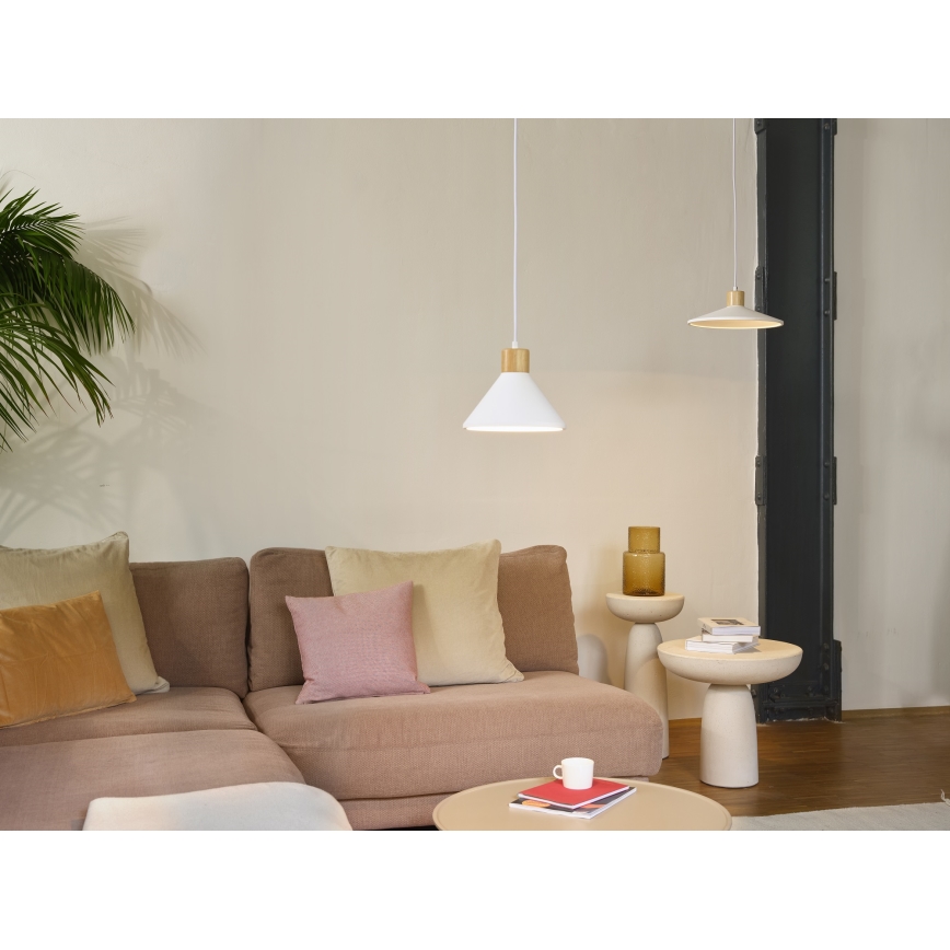 Ledvance - Hanglamp aan een koord DECOR PLASTER 1xE27/25W/230V diameter 32 cm gips wit