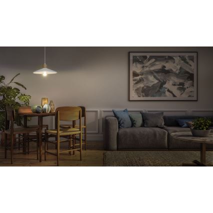 Ledvance - Hanglamp aan een koord DECOR PLASTER 1xE27/25W/230V diameter 32 cm gips wit