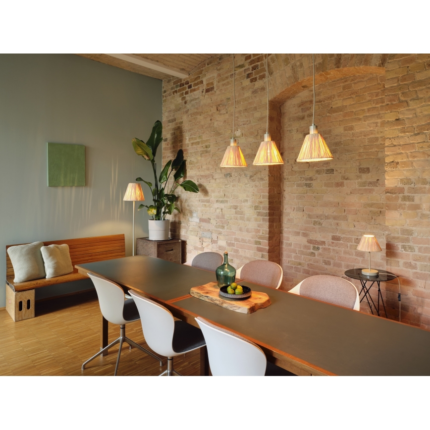Ledvance - Hanglamp aan een koord DECOR RAFFIA 1xE27/15W/230V