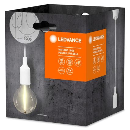 Ledvance - Hanglamp aan een koord PENDULUM BELL 1xE27/15W/230V wit