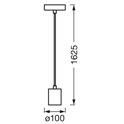 Ledvance - Hanglamp aan een koord PENDULUM ROBBIN 1xE27/15W/230V glanzend chroom