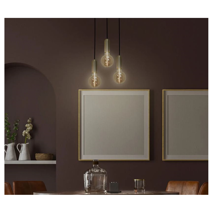 Ledvance - Hanglamp aan een koord PENDULUM ROUND 1xE27/15W/230V goud