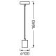 Ledvance - Hanglamp aan een koord PENDULUM ROUND 1xE27/15W/230V mat chroom