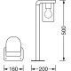 Ledvance - Lamp voor Buiten CASCADE 1xE27/25W/230V IP44 50 cm