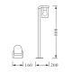 Ledvance - Lamp voor Buiten CASCADE 1xE27/25W/230V IP44 80 cm