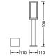 Ledvance - Lamp voor Buiten FRAME 1xE27/60W/230V IP44 60 cm