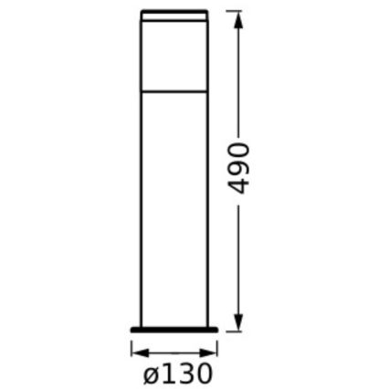 Ledvance - Lampadaire extérieur EBRO 1xE27/20W/230V IP44