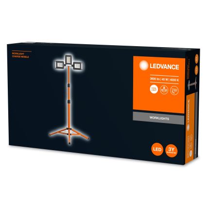 Ledvance - Lampadaire LED avec un support TRIPOD 1xLED/30W/230V + 2xLED/5W IP65