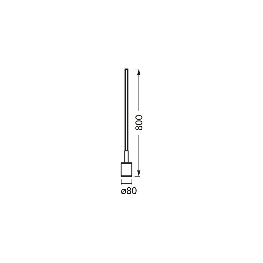 Ledvance - Lampadaire LED RGBW à intensité variable SMART+ FLOOR LED/8W/230V 2700-6500K Wi-Fi noir + télécommande