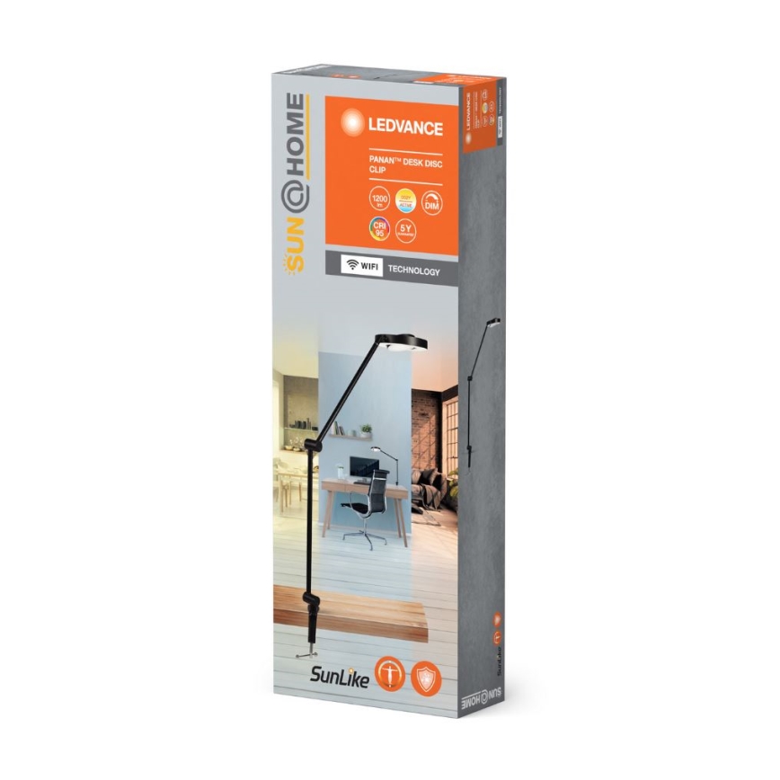 Ledvance - Lampe à pince LED à intensité variable SUN@HOME LED/15W/230V 2200-5000K CRI 95 Wi-Fi