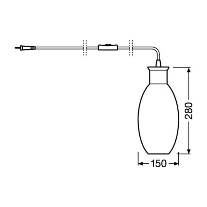 Ledvance - Lampe de table GRAPE 1xE27/40W/230V