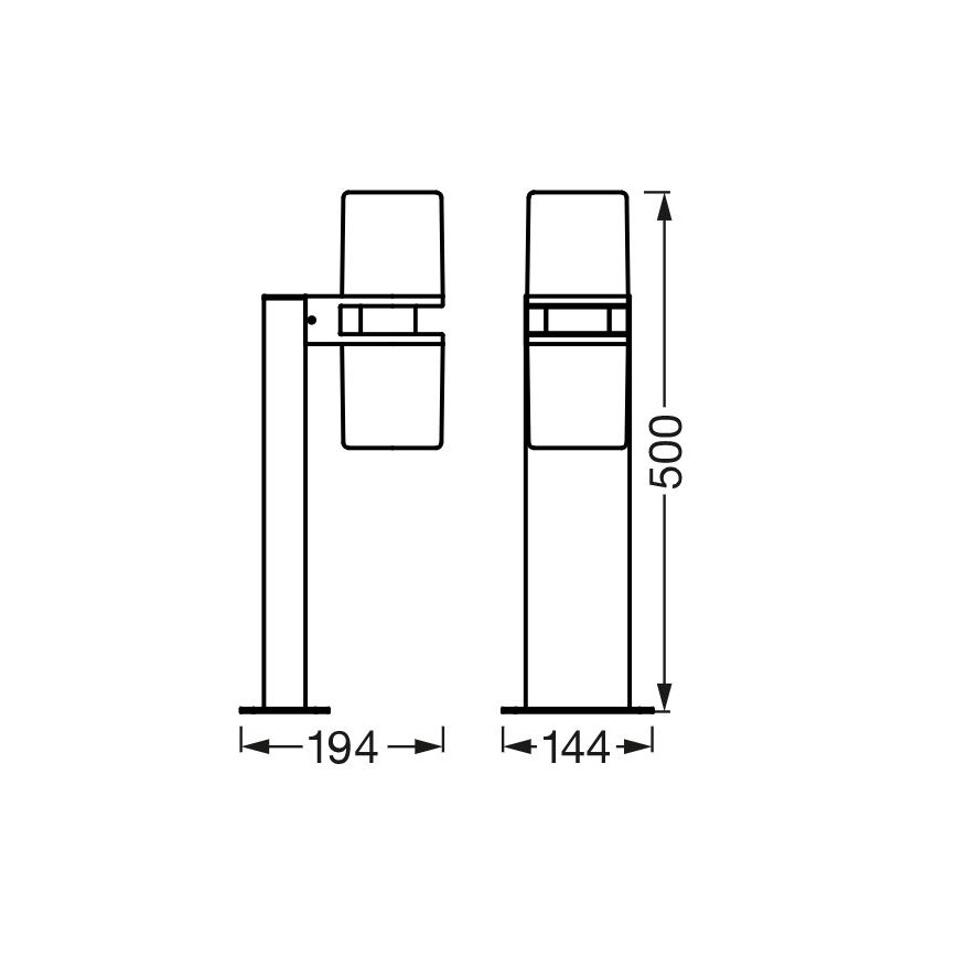 Ledvance - Lampe d'extérieur à intensité variable LED RGBW CASCADE 2xLED/7W/230V IP44 Wi-Fi