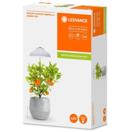 Ledvance - Lampe d'intérieur LED pour plantes GARDEN LIGHT LED/5W/5V