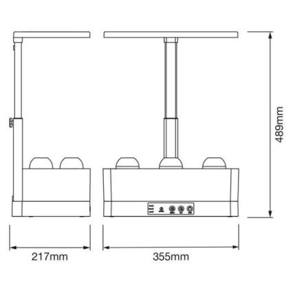 Ledvance - Lampe d'intérieur pour plantes à intensité variable GARDEN KIT LED/24W/230V