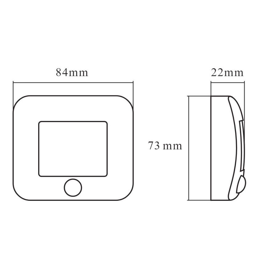 Ledvance - Lampe d'orientation LED avec détecteur NIGHTLUX LED/0,25W/3xAAA