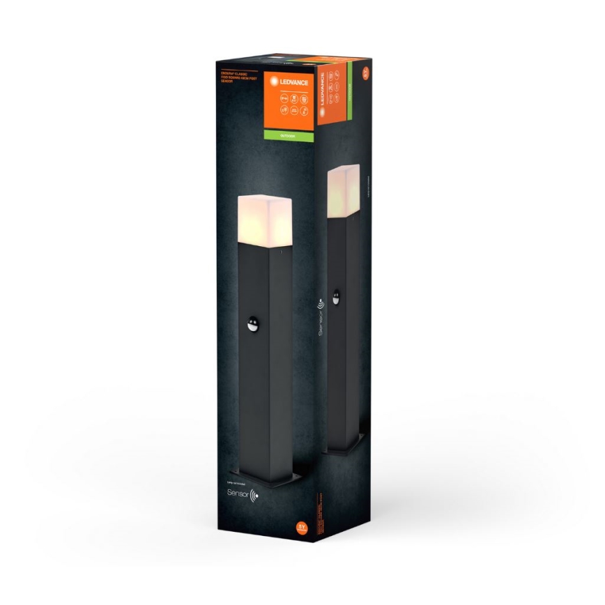 Ledvance - Lampe extérieure avec détecteur FIGO SQUARE 1xE27/20W/230V IP44