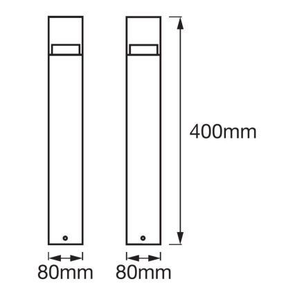 Ledvance - Lampe extérieure LED CRYSTAL 1xLED/4,5W/230V IP44 40 cm