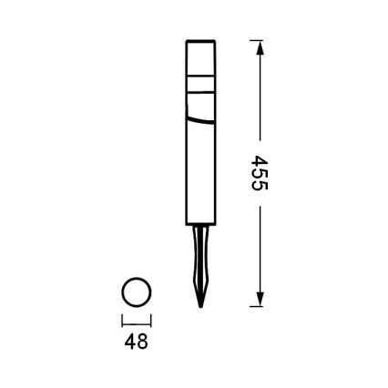 Ledvance - Lampe extérieure ENDURA HYBRID ROTA SPIKE LED/1W/12V IP44