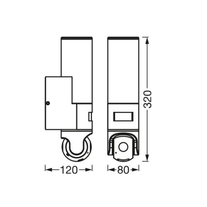 Ledvance - Applique murale LED avec un détecteur et une caméra SMART+ LED/16W/230V Wi-Fi IP44