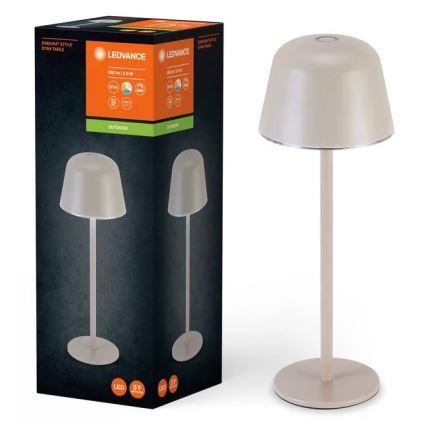 Ledvance - Lampe rechargeable extérieure à intensité variable TABLE LED/2,5W/5V IP54 beige