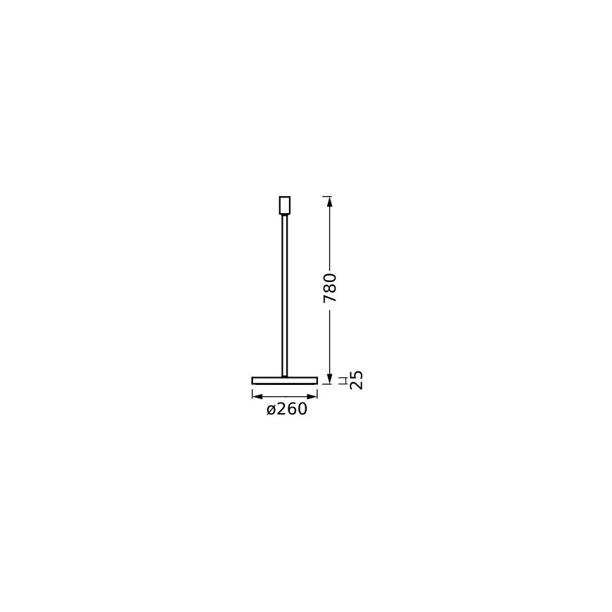 Ledvance - Lampen standaard DECOR STICK 1xE27/40W/230V antraciet