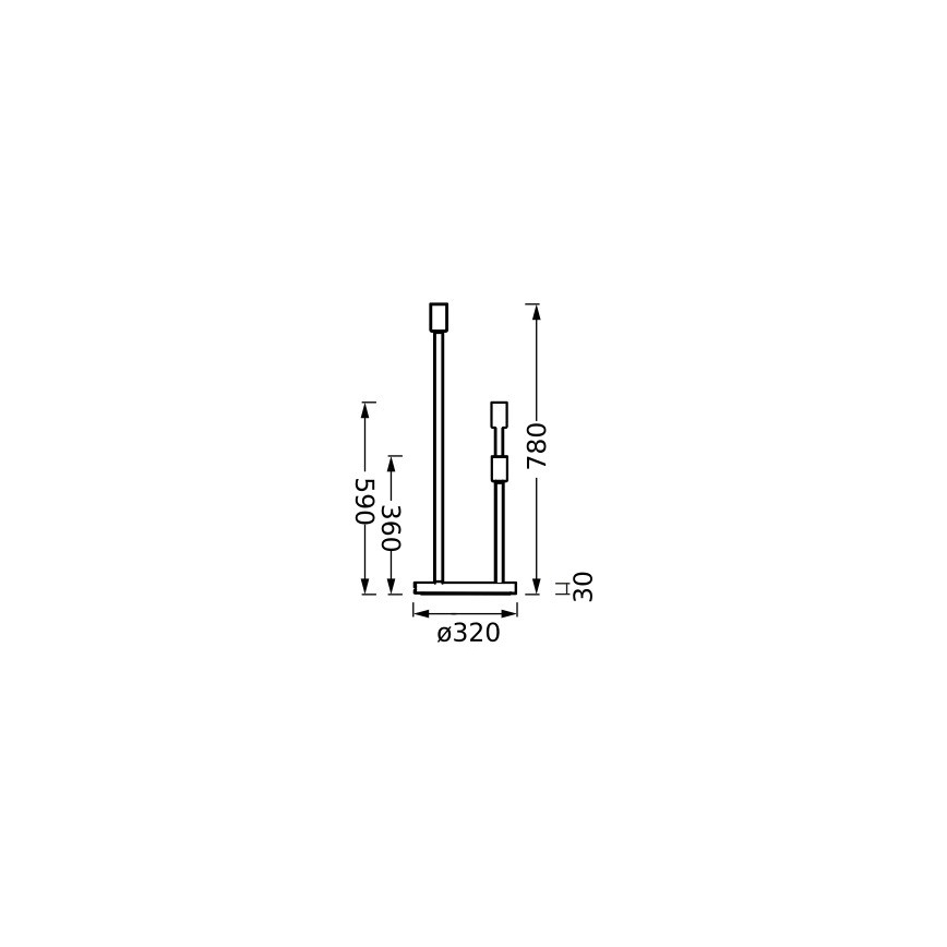 Ledvance - Lampen standaard DECOR STICK 3xE27/40W/230V beige