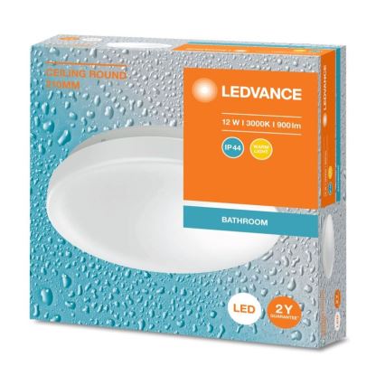 Ledvance - LED Badkamer plafondlamp CEILING ROUND LED/12W/230V 3000K IP44