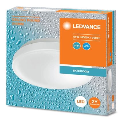 Ledvance - LED Badkamer plafondlamp CEILING ROUND LED/12W/230V 6500K IP44