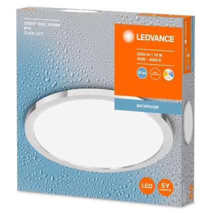 Ledvance - LED Badkamer plafondlamp DISC LED/18W/230V 3000/4000K IP44