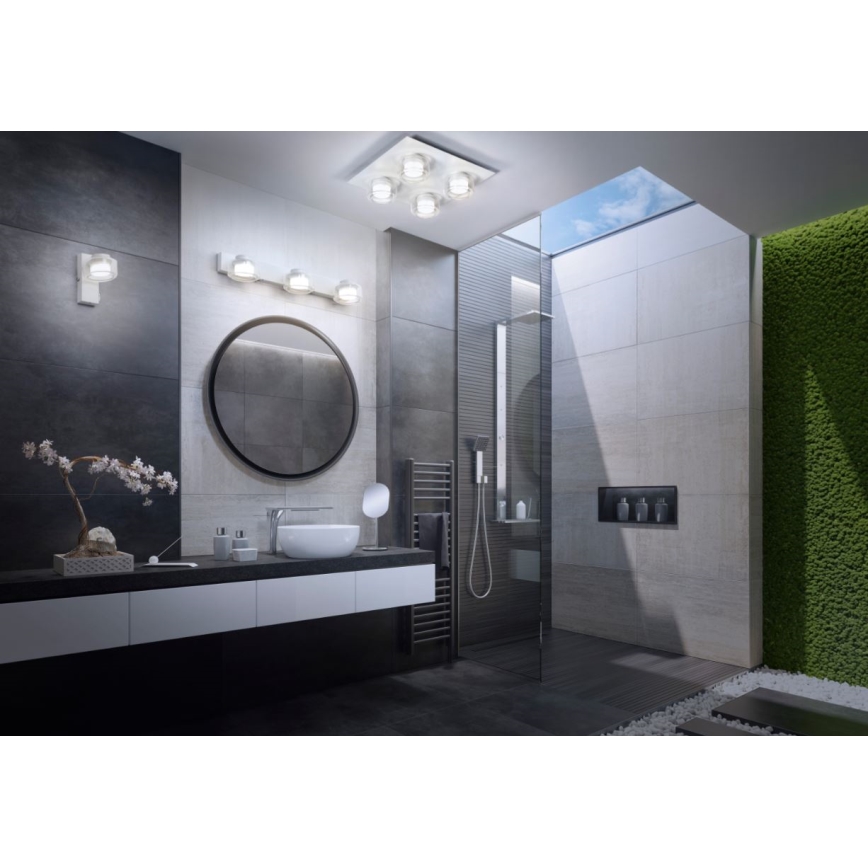 Ledvance - LED Badkamer wandlamp ORBIS FLAME 3xLED/5,5W/230V 3000/4000K IP44 wit