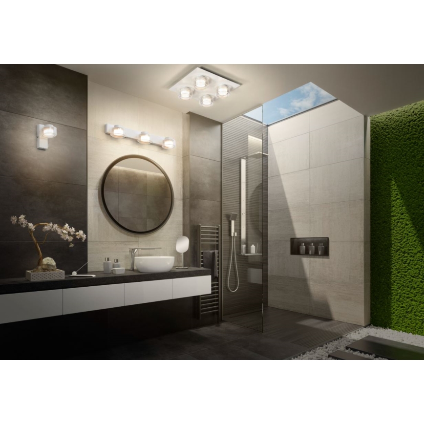 Ledvance - LED Badkamer wandlamp ORBIS FLAME LED/5,5W/230V 3000/4000K IP44 wit