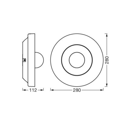 Ledvance - LED Buitenlamp met een sensor en camera SMART+ LED/22W/230V IP44 Wi-Fi