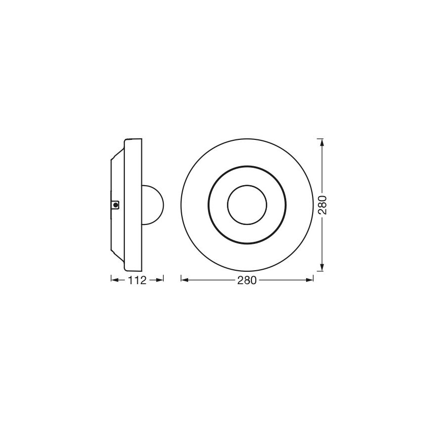 Ledvance - LED Buitenlamp met een sensor en camera SMART+ LED/22W/230V IP44 Wi-Fi