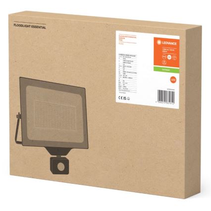 Ledvance - LED Buitenwand schijnwerper met een sensor FLOODLIGHT ESSENTIAL LED/150W/230V IP65