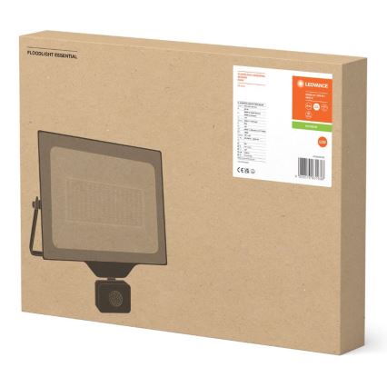 Ledvance - LED Buitenwand schijnwerper met een sensor FLOODLIGHT ESSENTIAL LED/200W/230V IP65