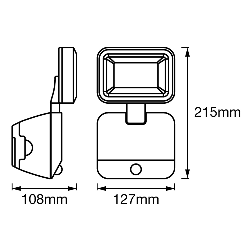 Ledvance - LED Buitenwand schijnwerper met sensor SPOTLIGHT LED/4W/4xD IP54