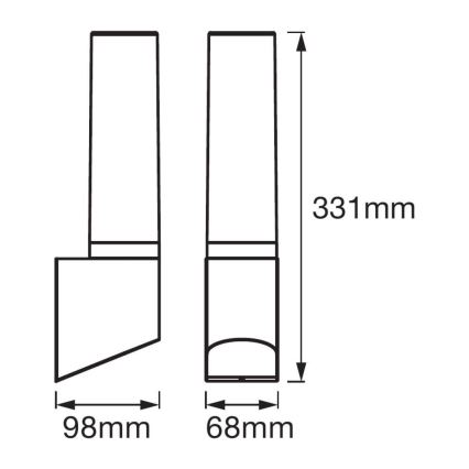 Ledvance - LED buitenwandlamp FLARE LED/7W/230V IP44