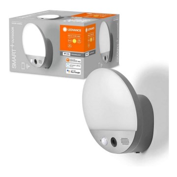 Ledvance - LED Buitenwandlamp met sensor en camera SMART+ LED/15W/230V Wi-Fi IP44