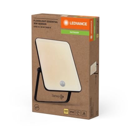Ledvance - LED buitenwandschijnwerper met bewegings- en schemeringssensor FLOODLIGHT LED/30W/230V IP65