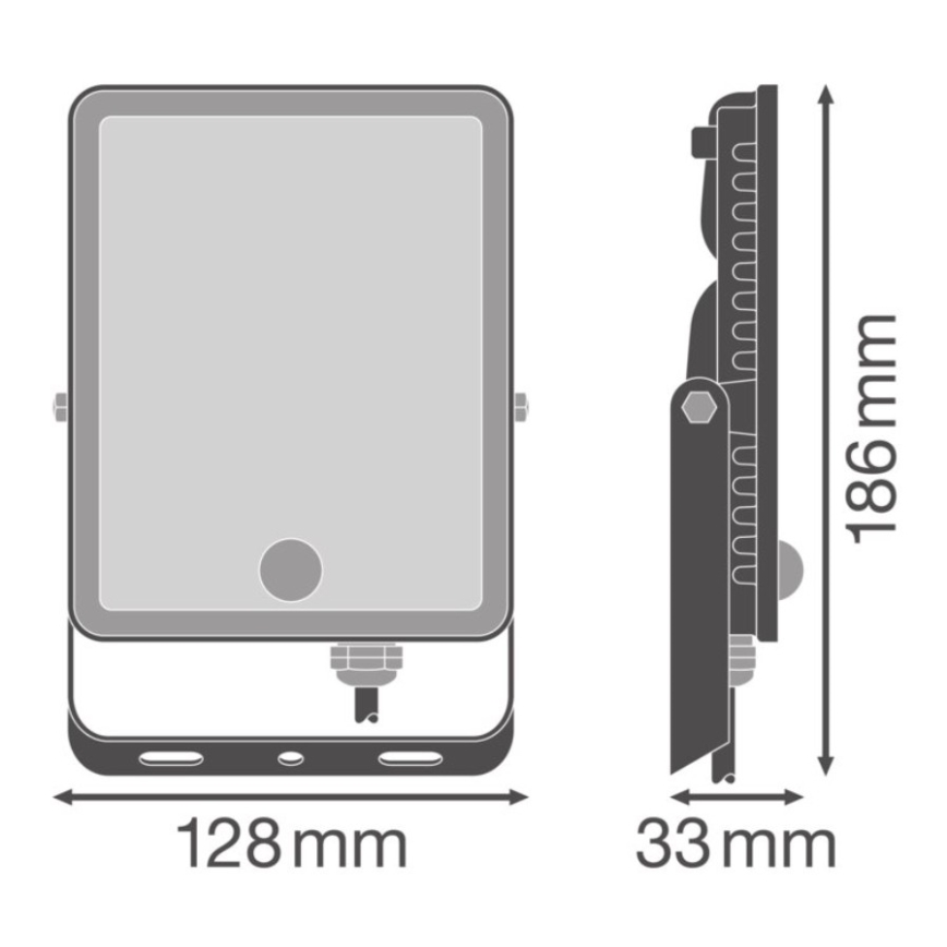 Ledvance - LED buitenwandschijnwerper met bewegings- en schemeringssensor FLOODLIGHT LED/30W/230V IP65