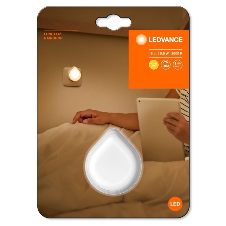 Ledvance - LED Dimbare oriëntatieverlichting voor stopcontact LUNETTA LED/0,5W/230V