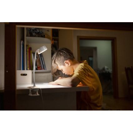 Ledvance - Dimbare tafellamp met aanraakbediening en klem CYLINDER LED/4,8W/5V 3000-6500K wit