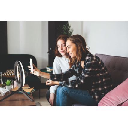 Ledvance - Dimbare LED tafellamp met een standaard en houder voor vloggen LED/5,5W/USB 3000/4000/6500K