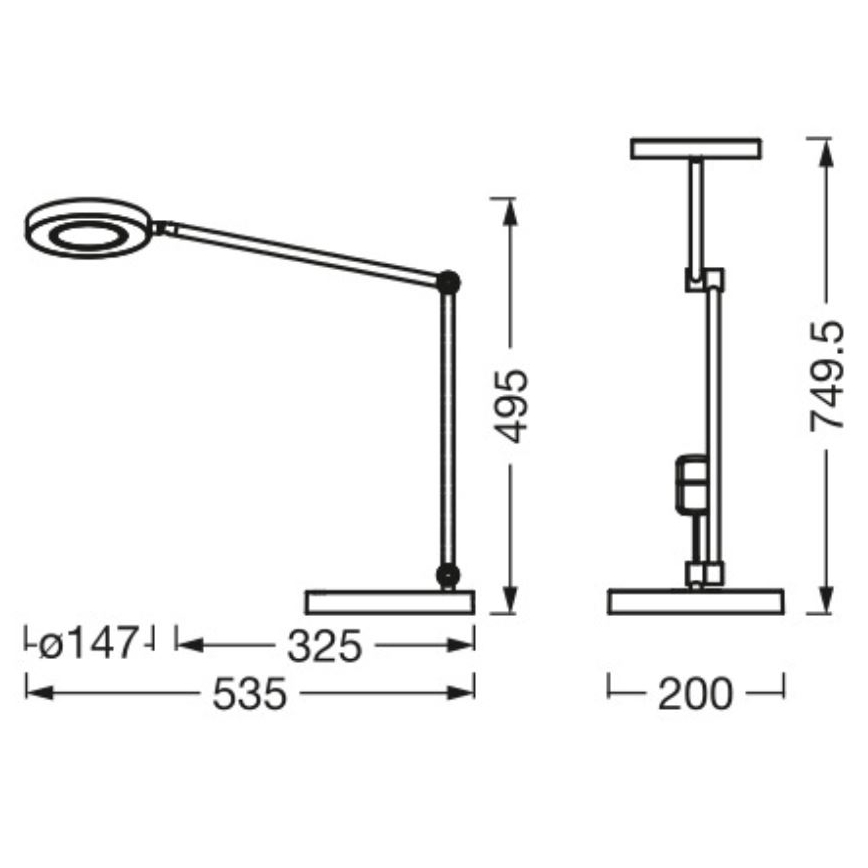 Ledvance - Dimbaar LED touch tafellampje SUN@HOME LED/20W/230V 2200-5000K CRI 95 Wi-Fi