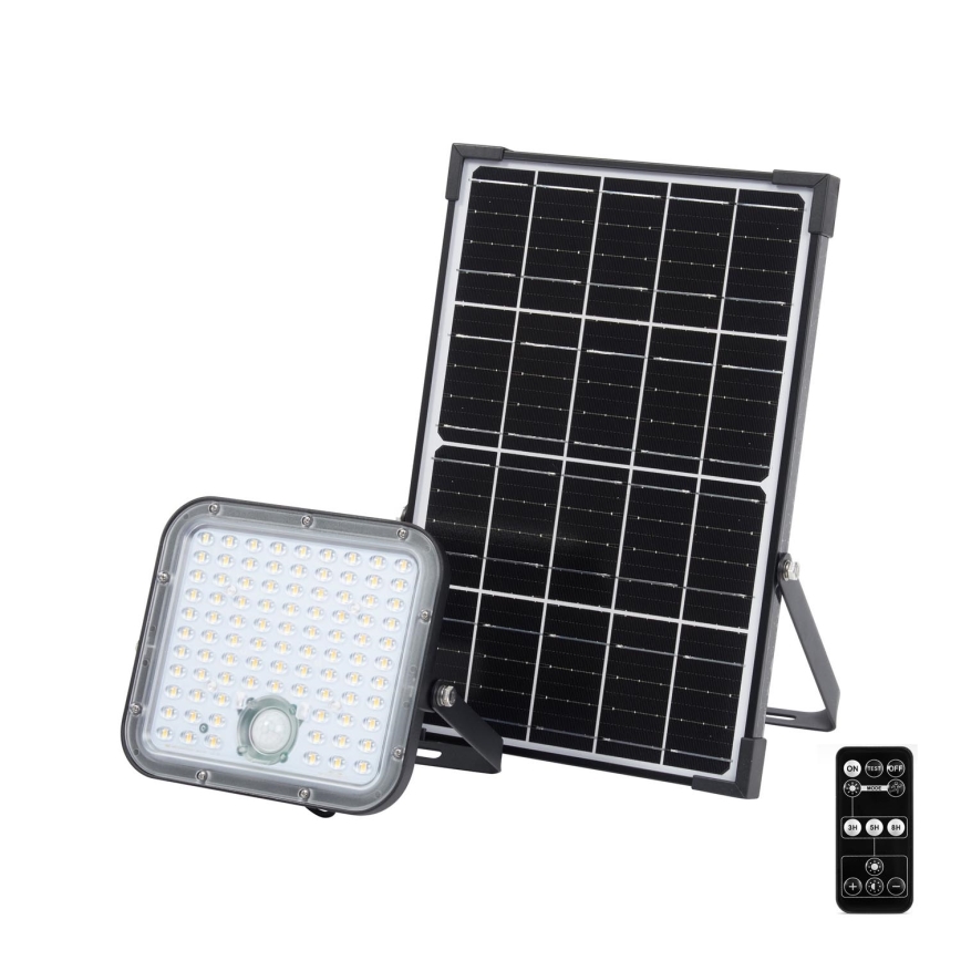 Ledvance - LED dimbare solar floodlight met sensor FLOOD SPLIT LED/30W/6,4V 5000 mAh IP65 + afstandsbediening